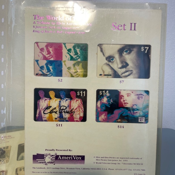 ELVIS Tribute Set of 5 Official Cards - Picture 3 of 10